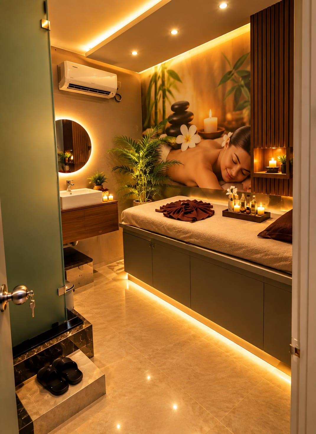 Relaxing spa massage therapy at SPAAHOLIC WELLNESS in Bhubaneswar
